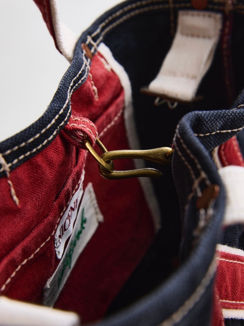 NICENESS(ナイスネス) / M.LESH / M.レッシュ (エイジドエフェクトNNショルダートートバッグ - ミニ) / BLACK × RED / 26SS 