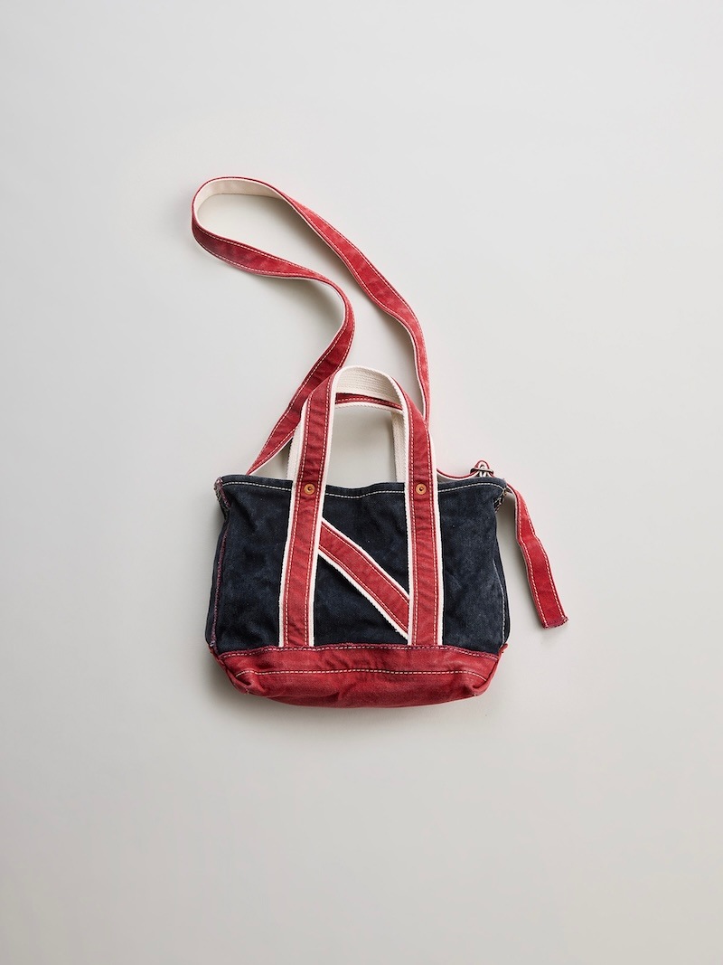 NICENESS(ナイスネス) / M.LESH / M.レッシュ (エイジドエフェクトNNショルダートートバッグ - ミニ) / BLACK × RED / 26SS 