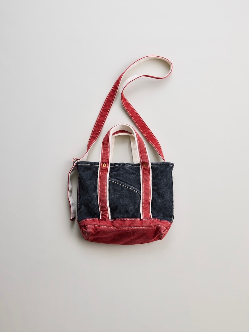 NICENESS(ナイスネス) / M.LESH / M.レッシュ (エイジドエフェクトNNショルダートートバッグ - ミニ) / BLACK × RED / 26SS 