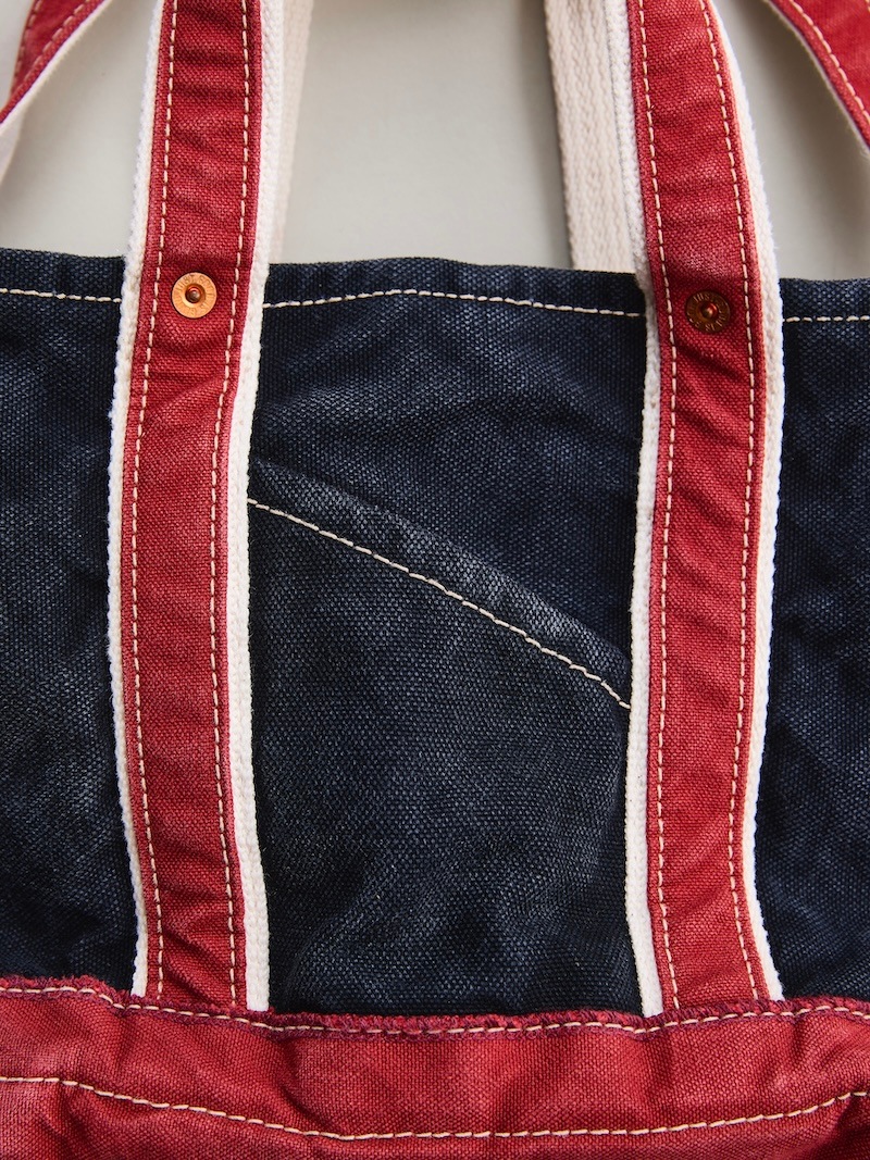 NICENESS(ナイスネス) / M.LESH / M.レッシュ (エイジドエフェクトNNショルダートートバッグ - ミニ) / BLACK × RED / 26SS 