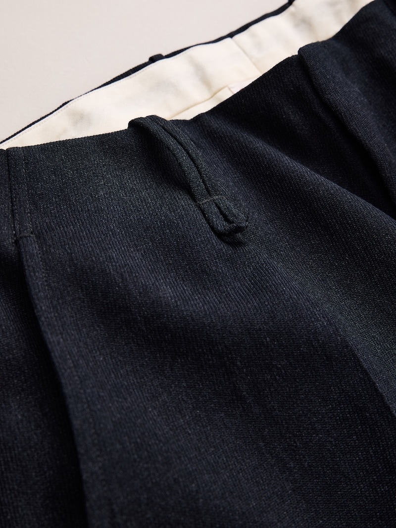 NICENESS(ナイスネス) / T.DICKENS / T.ディケンズ (ウールカルゼリサイズドスラックス) / BLACK / 26AW
