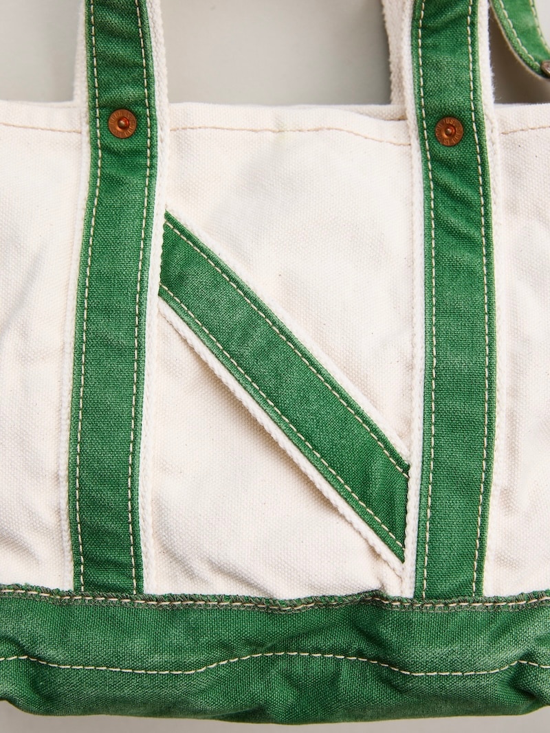 NICENESS(ナイスネス) / M.LESH / M.レッシュ (エイジドエフェクトNNショルダートートバッグ - ミニ) / NATURAL × GREEN / 26SS 