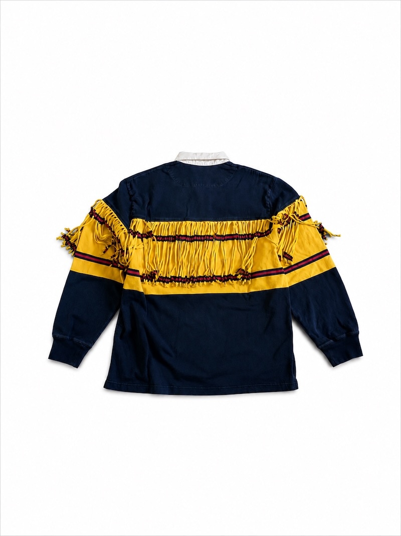 KAPITAL キャピタル ボーリングシャツ KAPITAL(キャピタル) / 16/-パネルボーダー天竺 フリンジラガーシャツ
