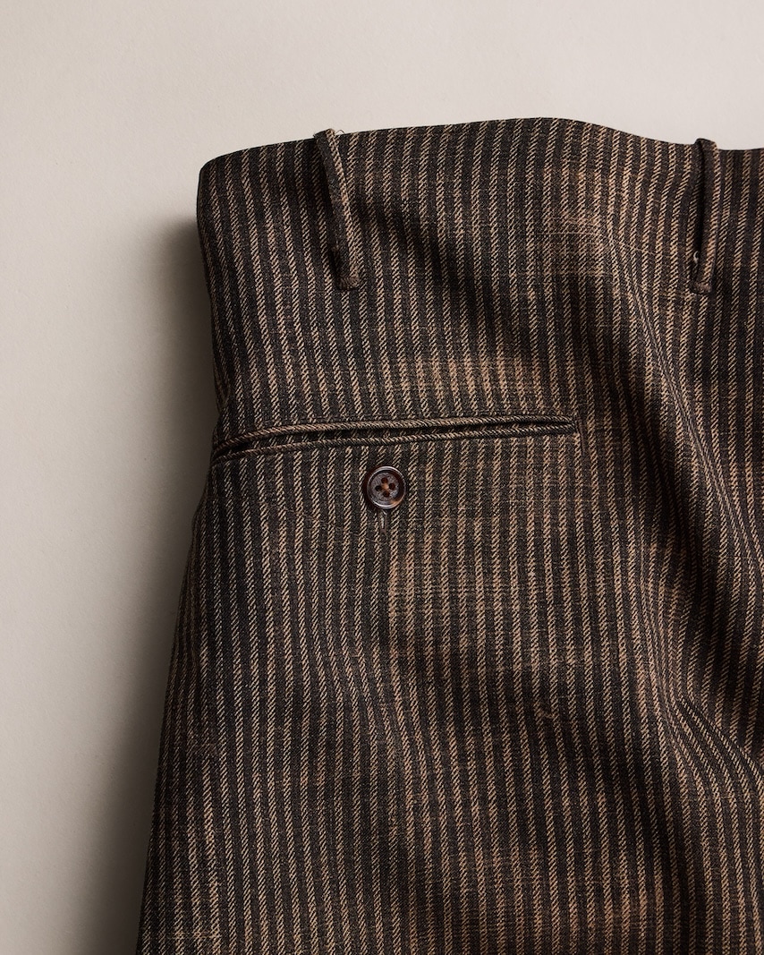 NICENESS(ナイスネス) / N.DICKENS / N.ディケンズ (プリンテッドストライプリサイズドスラックス) / NARROW STRIPES / 26AW