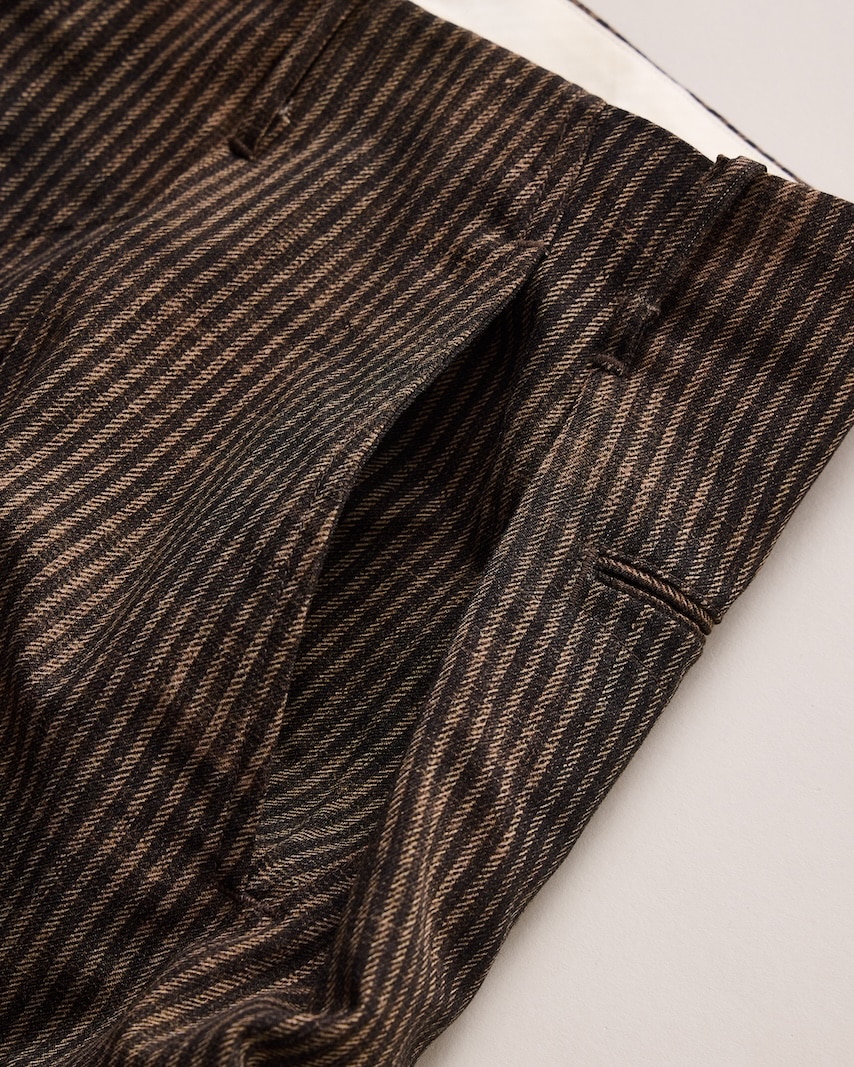 NICENESS(ナイスネス) / N.DICKENS / N.ディケンズ (プリンテッドストライプリサイズドスラックス) / NARROW STRIPES / 26AW