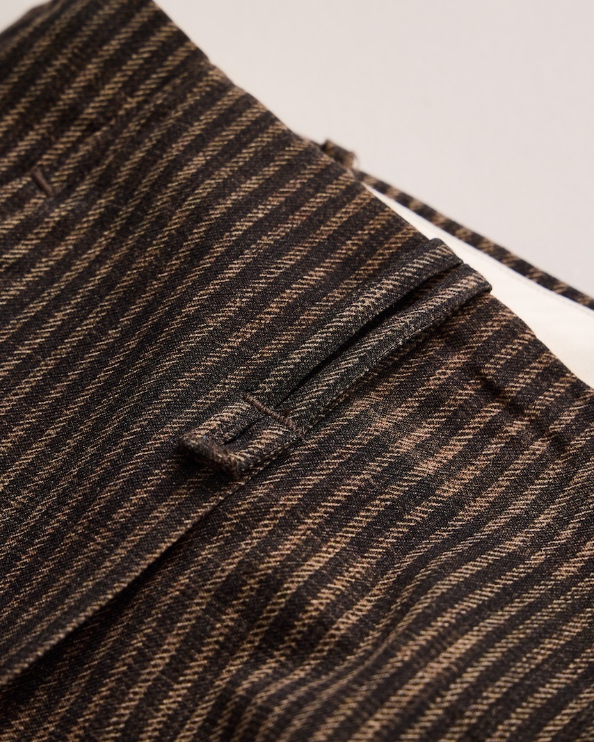 NICENESS(ナイスネス) / N.DICKENS / N.ディケンズ (プリンテッドストライプリサイズドスラックス) / NARROW STRIPES / 26AW