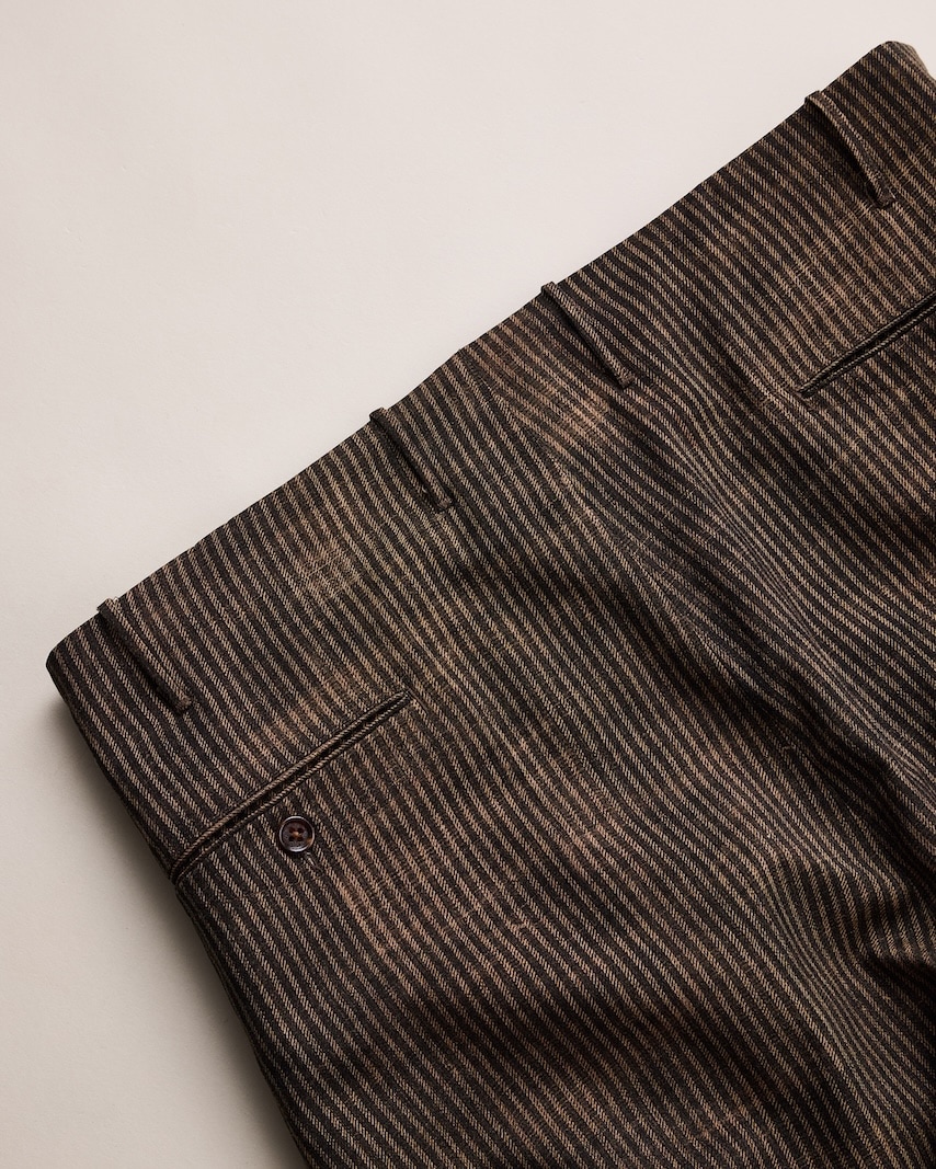 NICENESS(ナイスネス) / N.DICKENS / N.ディケンズ (プリンテッドストライプリサイズドスラックス) / NARROW STRIPES / 26AW