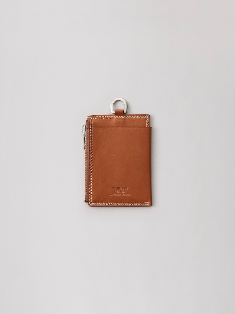 NICENESS(ナイスネス) / BAYRAY / ベイレイ ( ジップカードケース ) / COGNAC / 25SS 