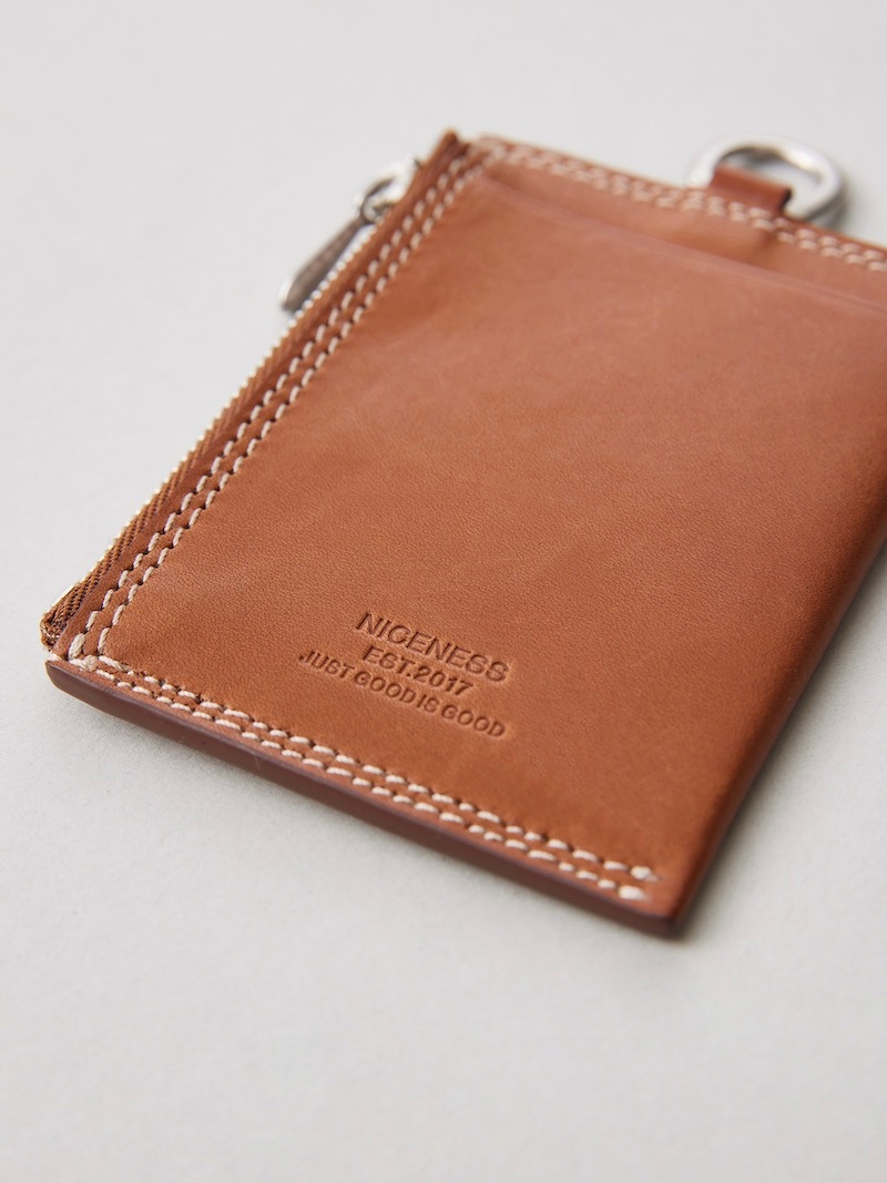 NICENESS(ナイスネス) / BAYRAY / ベイレイ ( ジップカードケース ) / COGNAC / 25SS 
