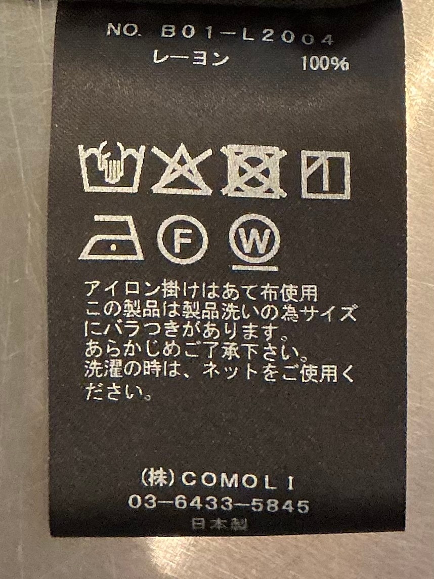 COMOLI(コモリ) / レーヨン ノースリーブ 25SS | 商品一覧