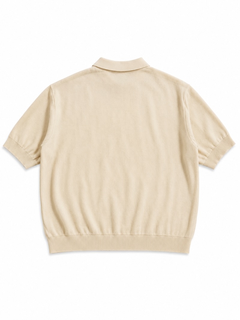 KAPITAL キャピタル ノーカラー ウール ポロシャツ トップス カットソー KAPITAL(キャピタル) / ニット×ヨーヨーキルトポロシャツ / 26SS