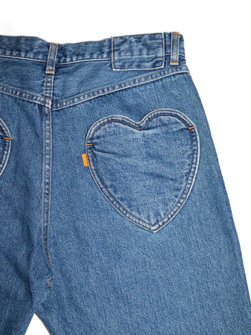 RICE NINE TEN (ライスナインテン) / BOOT CUT SIDE ZIP JEANS (BLUE