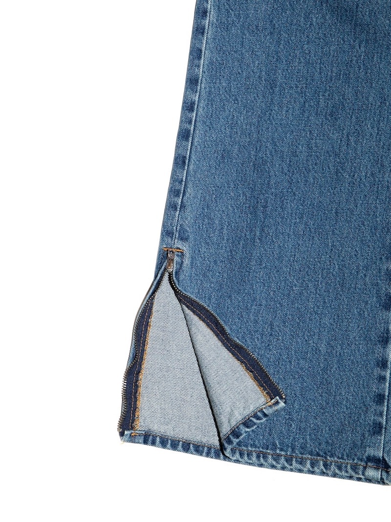 RICE NINE TEN (ライスナインテン) / BOOT CUT SIDE ZIP JEANS (BLUE