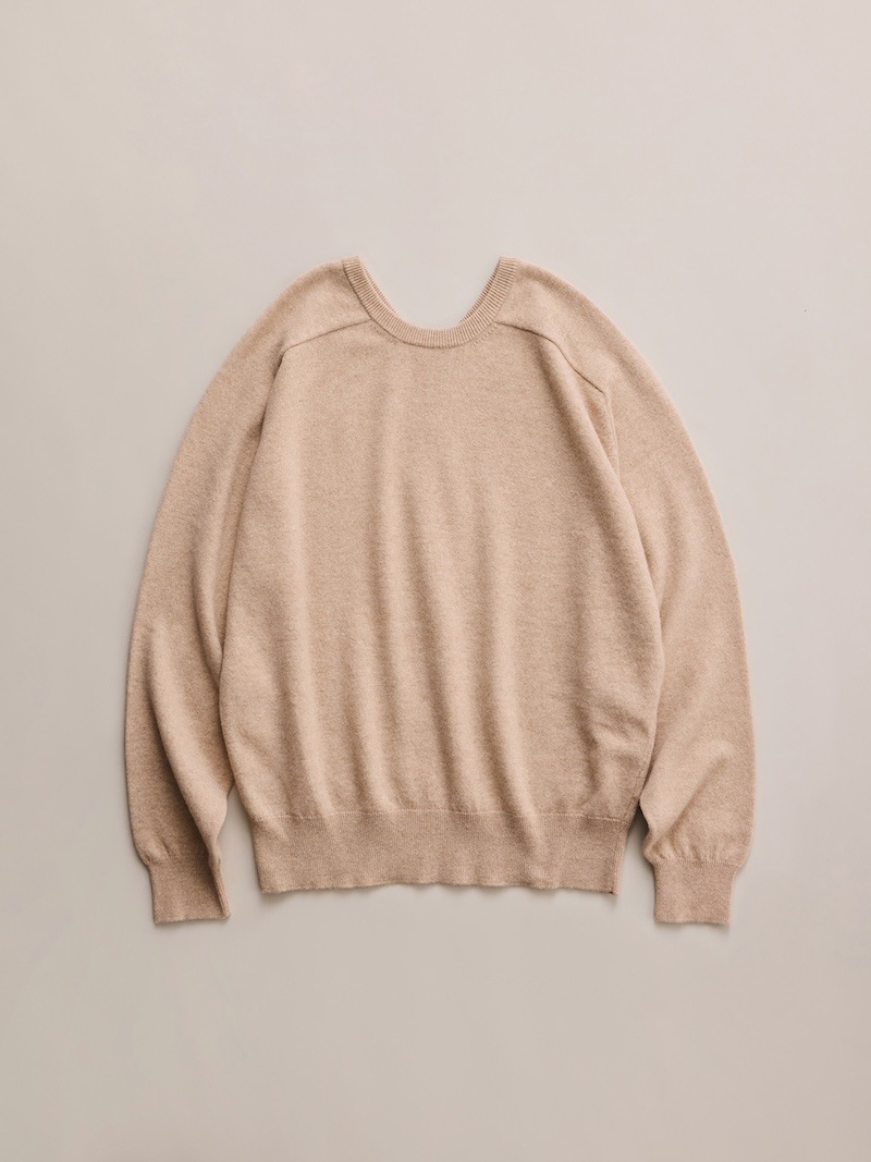 NICENESS(ナイスネス) / GIBBONS / ギボンズ (ビキューナカシミヤニットプルオーバー) / NATURAL / 26AW