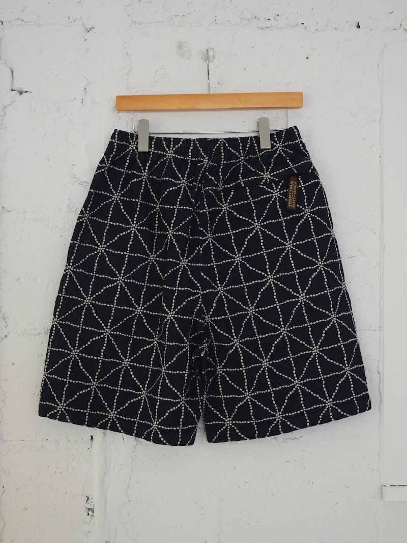 KAPITAL キャピタル ハーフ パンツ ショート エスニック リネン ウール KAPITAL(キャピタル) / 8ozデニム FOLK-DOJO刺繍イージーショート