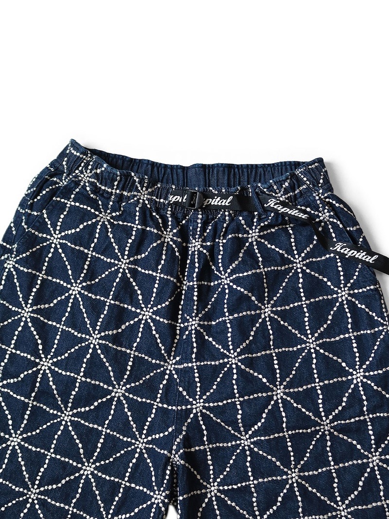 KAPITAL(キャピタル) / 8ozデニム FOLK-DOJO刺繍イージーショートパンツ/26SS