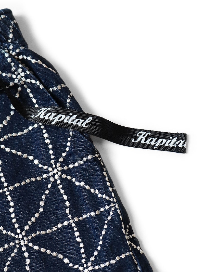KAPITAL(キャピタル) / 8ozデニム FOLK-DOJO刺繍イージーショートパンツ/26SS