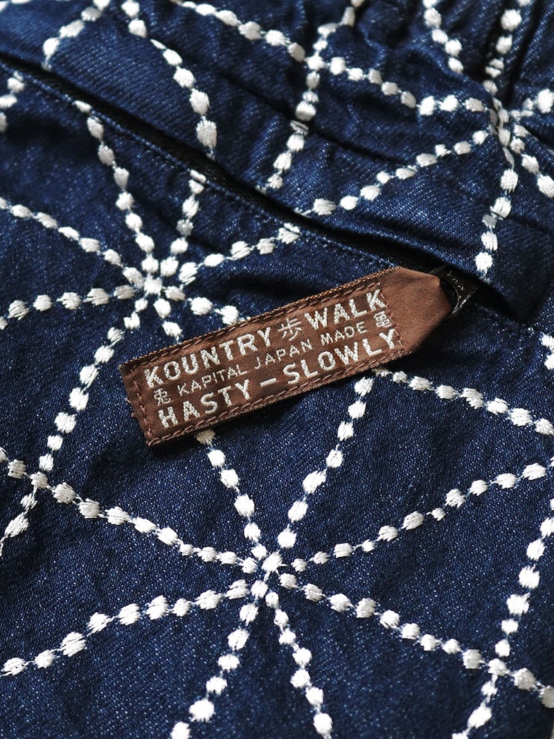 KAPITAL(キャピタル) / 8ozデニム FOLK-DOJO刺繍イージーショートパンツ/26SS