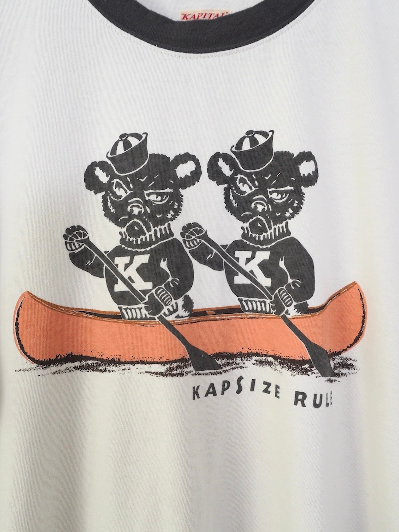 KAPITAL(キャピタル) / 20/-天竺 リンガーT(`K`BEARpt) 25AW