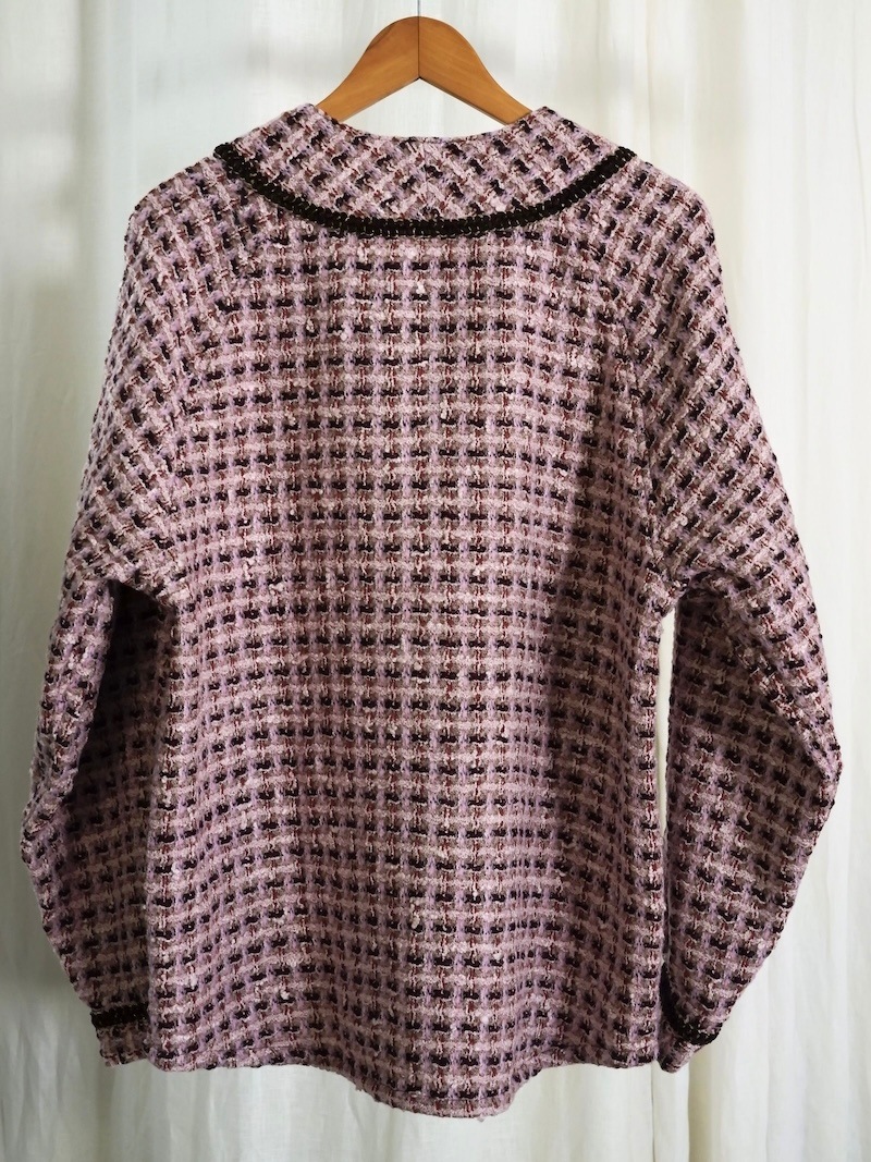 KAPITAL(キャピタル) / ファンシーツィード GREAT KOUNTRY ベースボールロングスリーブシャツ/ ピンク / 25AW