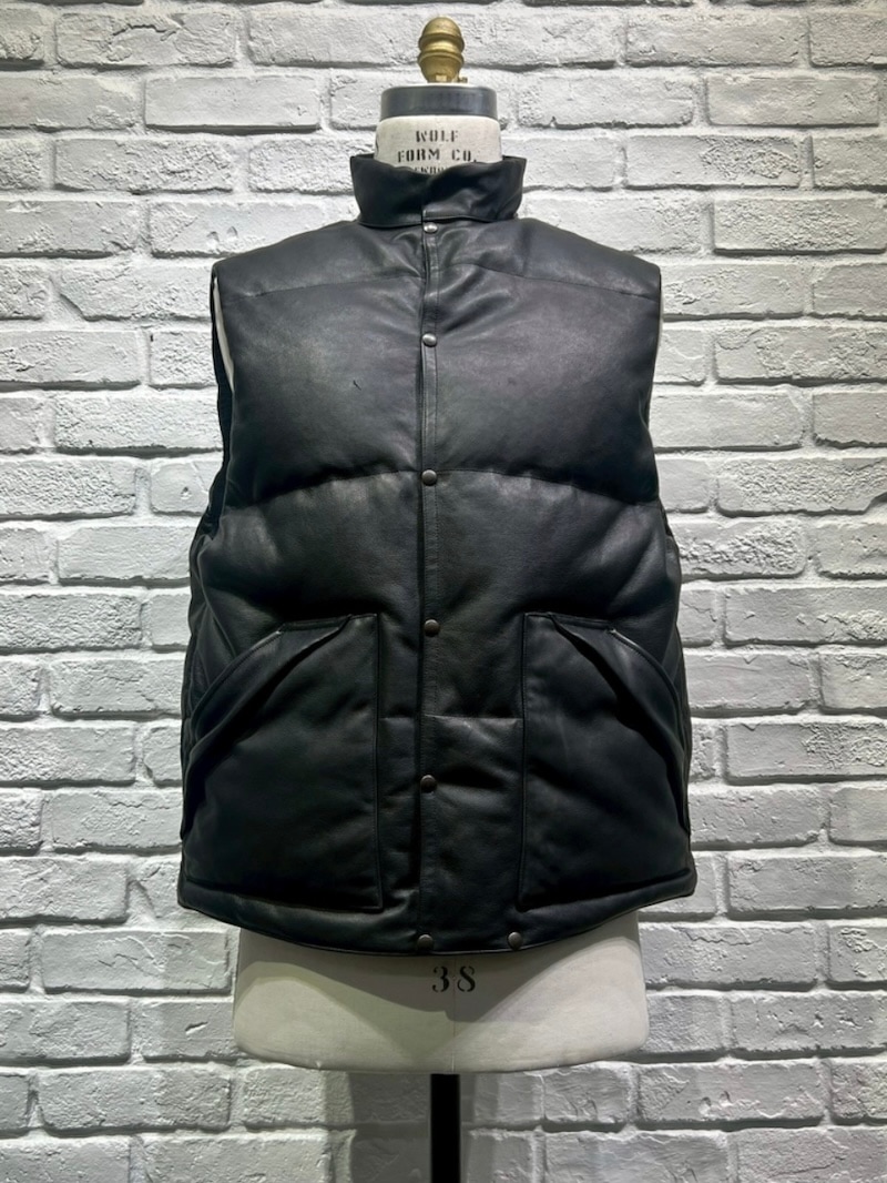 OLD JOE (オールドジョー) / STUNNING LEATHER BLACKS VEST (ITALIAN