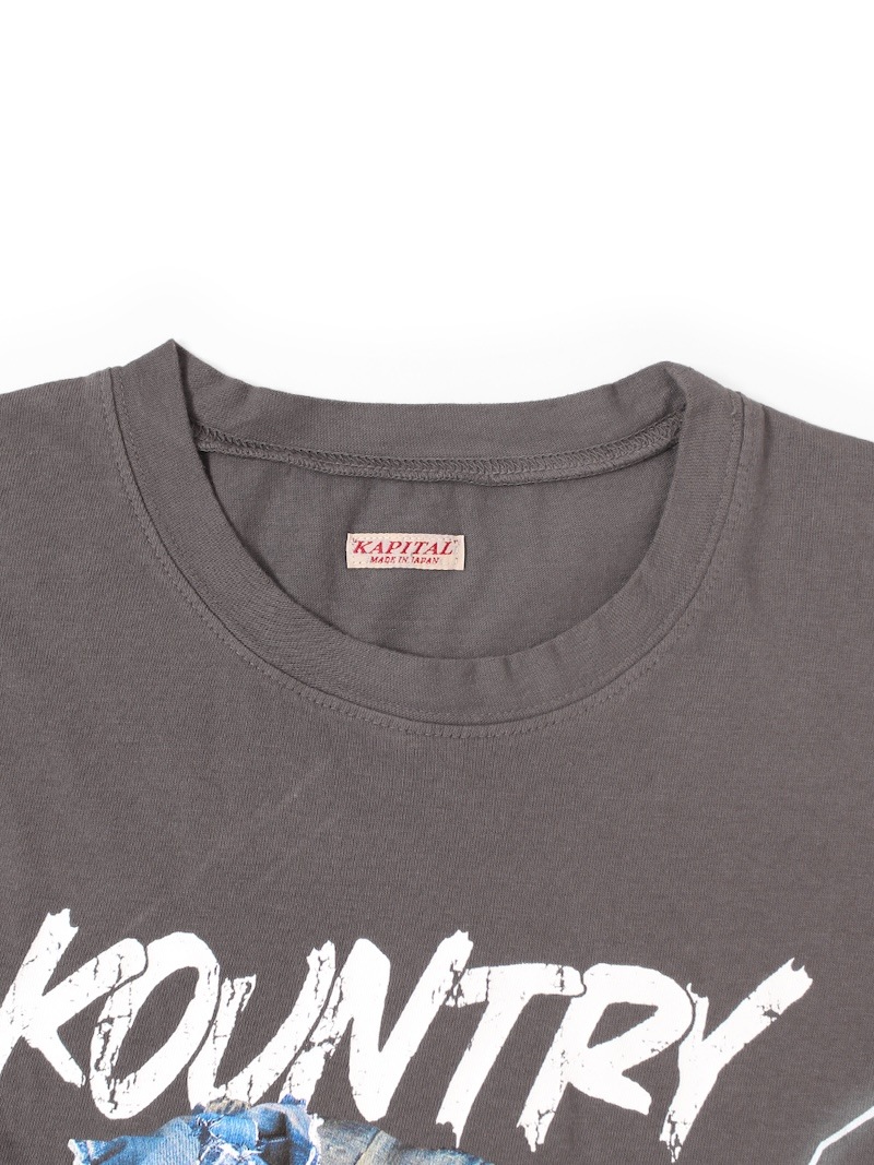 KAPITAL(キャピタル) / 20/-天竺 クルーT(デニムフェイスpt) / 26SS