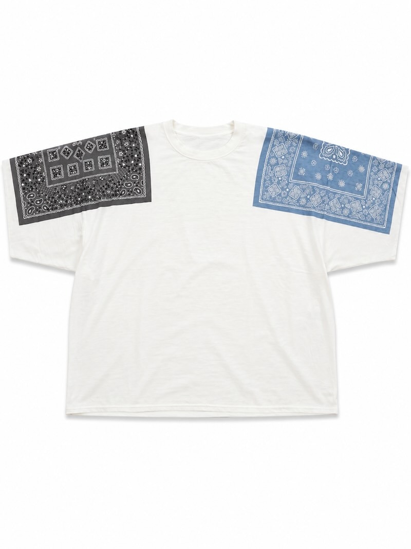 KAPITAL(キャピタル) / 18.5/-天竺バンダナHUGE-T(COOLIE) / サックス