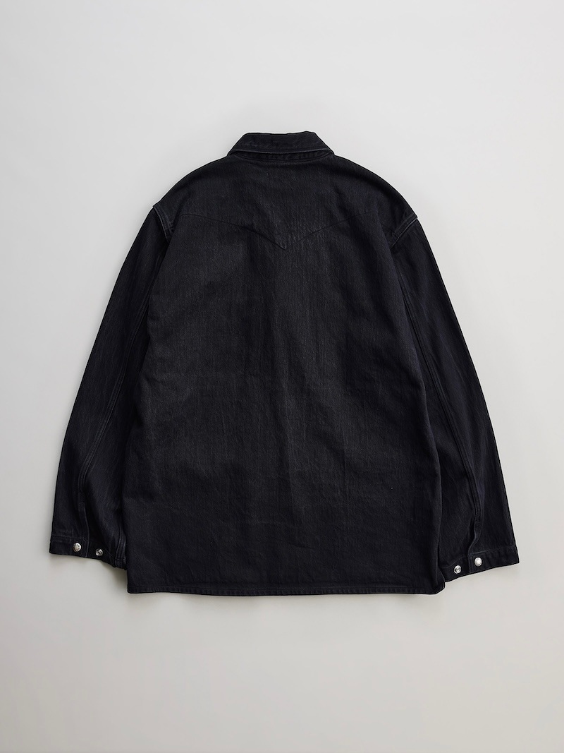 ナイスネス　B.rollo ブラックサテンワークジャケット NICENESS(ナイスネス) / B.ROLLO / B.ロロ (ブラックサテン