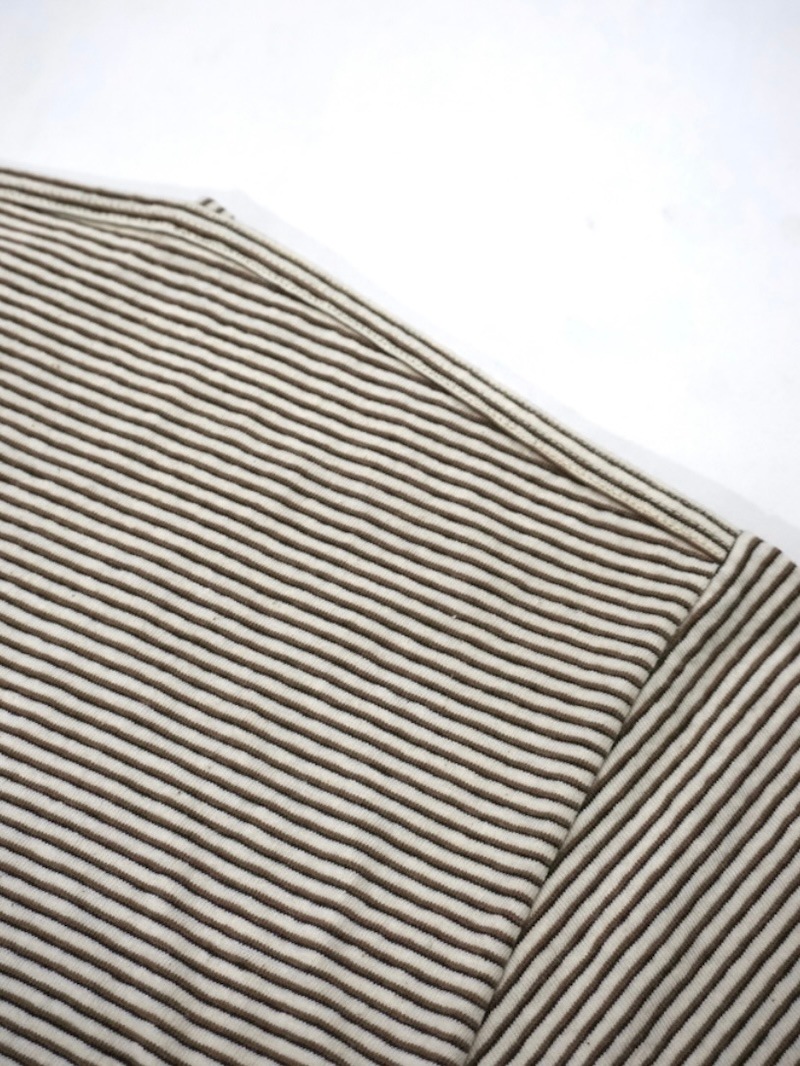OLD JOE (オールドジョー) / MULTI STRIPED CREW-NECK TEE (IVORY) 26SS