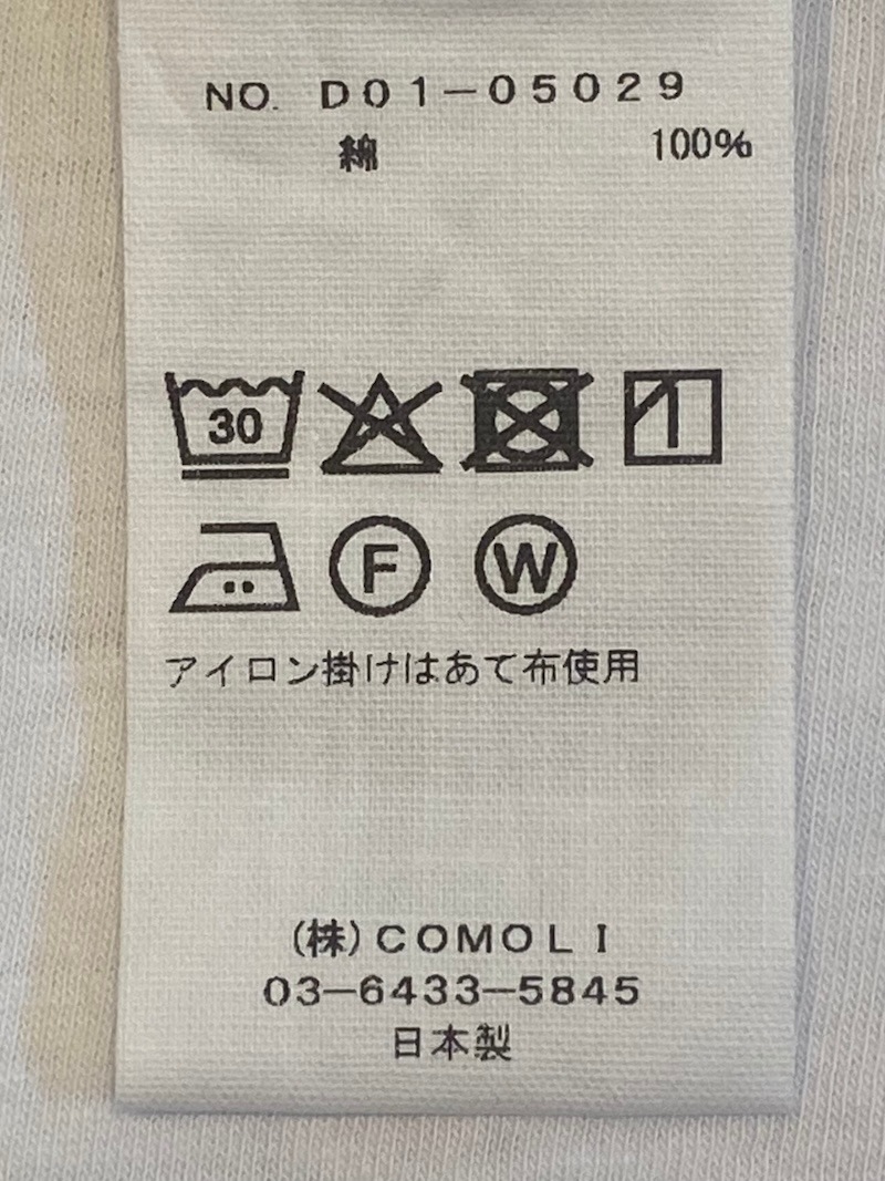 COMOLI(コモリ) / サープラス Tシャツ / NAVY 26SS | 商品一覧,BRANDS