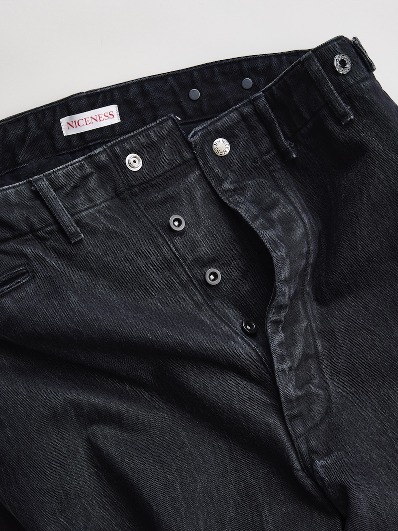 NICENESS(ナイスネス) / B.BLISS / B.ブリス (ブラックサテン ユーティリティパンツ) / 26SS