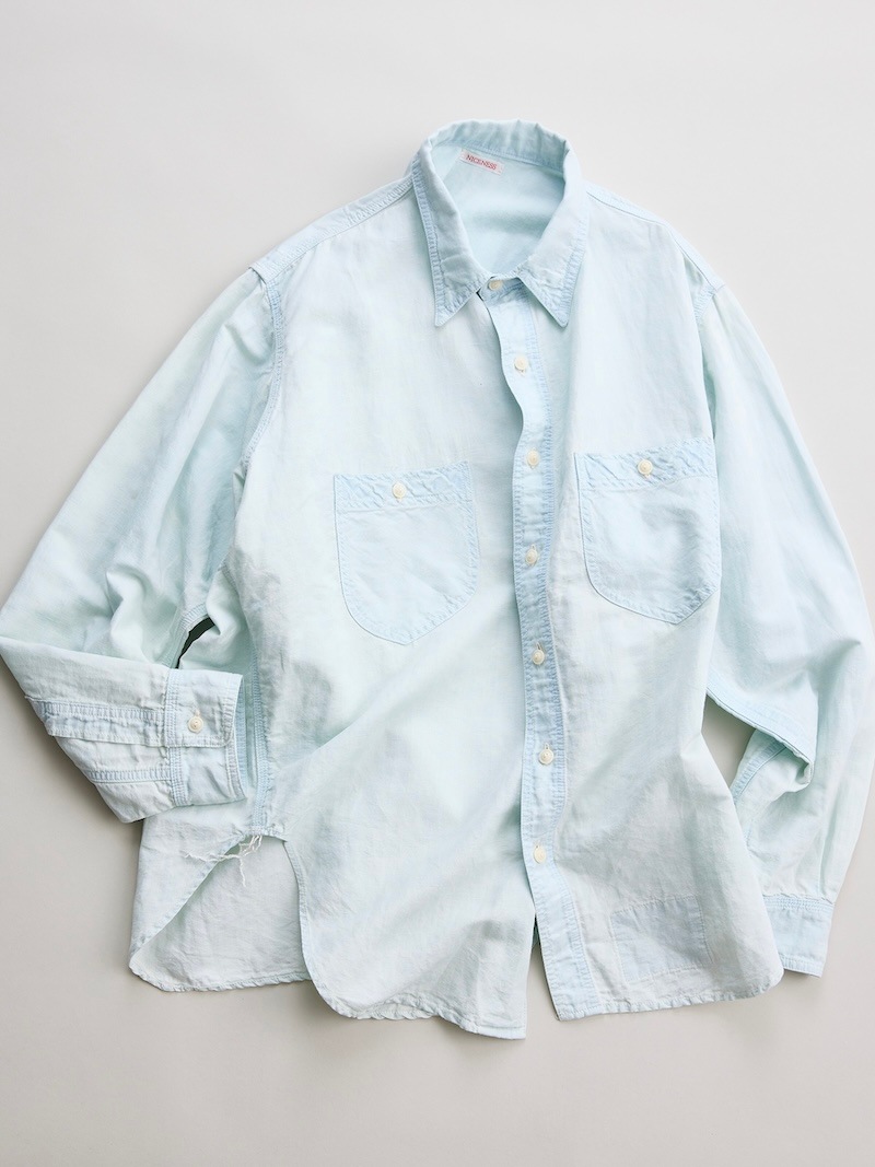 NICENESS(ナイスネス) / ELMES / エルムス (アーティキュレイテッドシャツ) / ICE BLUE / 26SS