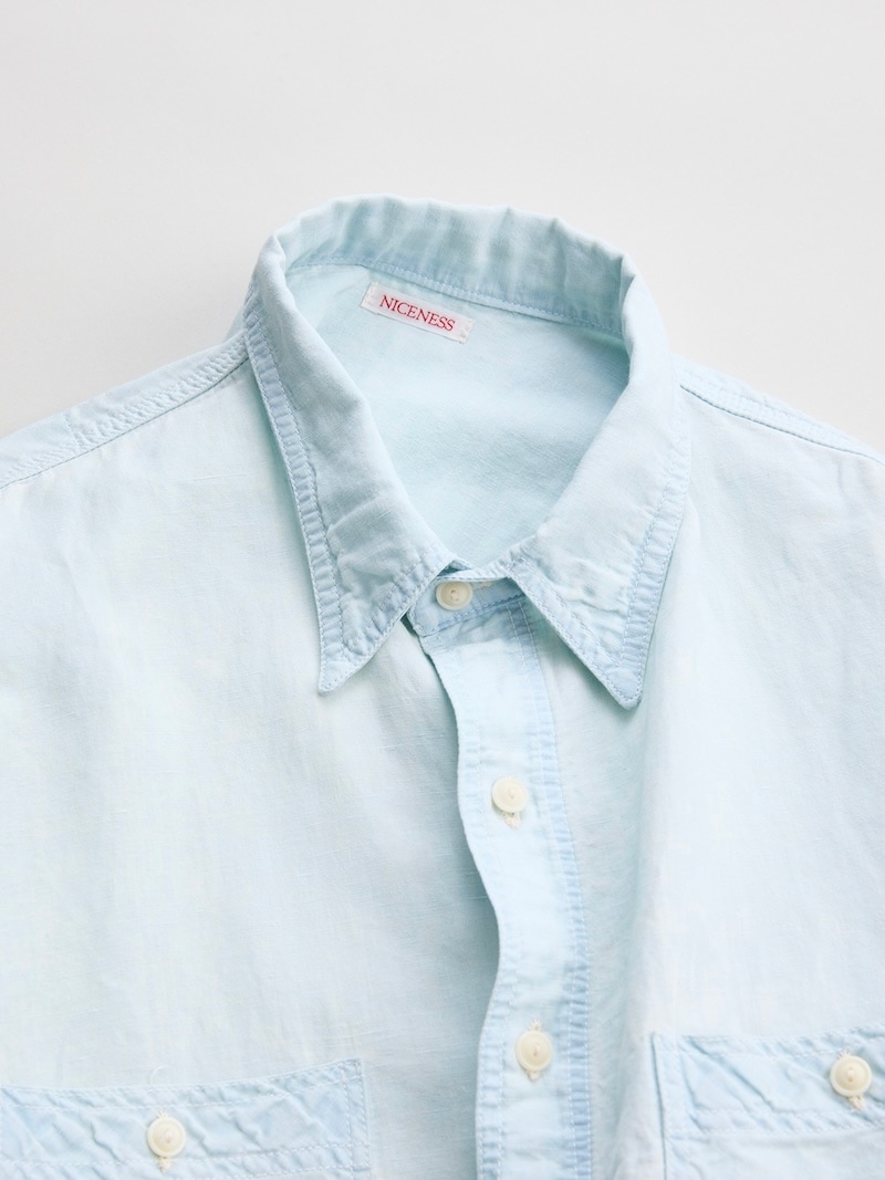 NICENESS(ナイスネス) / ELMES / エルムス (アーティキュレイテッドシャツ) / ICE BLUE / 26SS