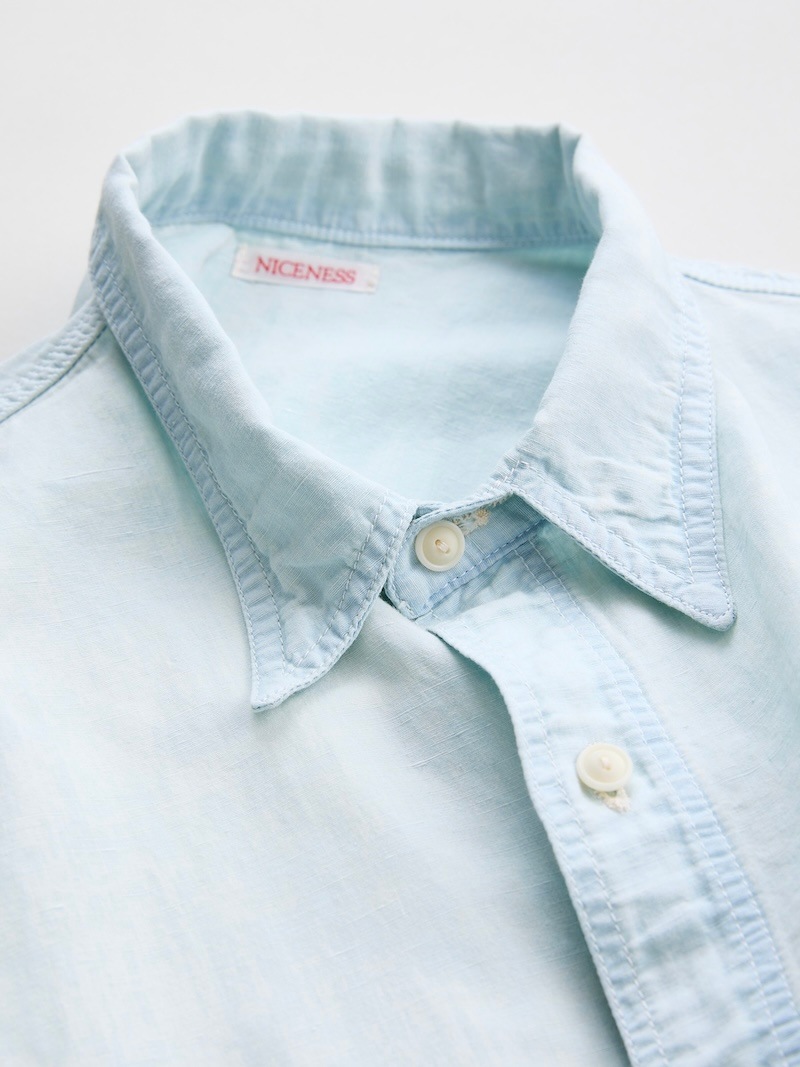 NICENESS(ナイスネス) / ELMES / エルムス (アーティキュレイテッドシャツ) / ICE BLUE / 26SS