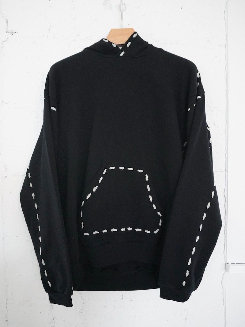 KAPITAL(キャピタル) / 裏毛 マリオネットフードスウェット / ブラック / 25AW