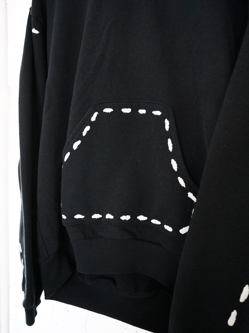 KAPITAL(キャピタル) / 裏毛 マリオネットフードスウェット / ブラック / 25AW