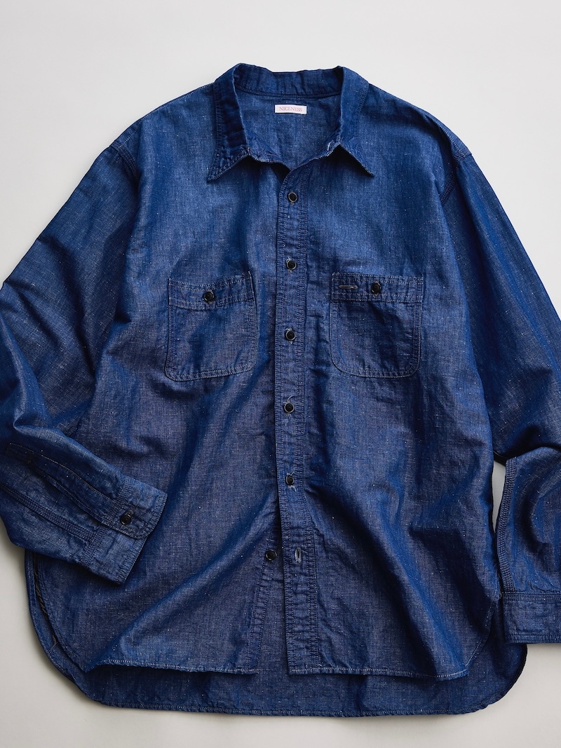 NICENESS(ナイスネス) / MOLINA / モリーナ (シャンブレーワークシャツ) / 26SS