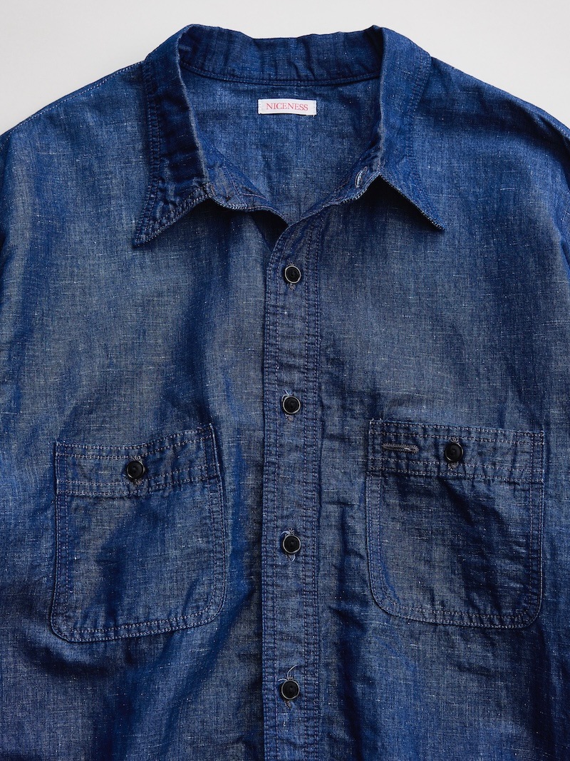 NICENESS(ナイスネス) / MOLINA / モリーナ (シャンブレーワークシャツ) / 26SS