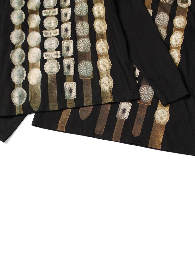 KAPITAL(キャピタル) / 20/-天竺 クルーロンT(カーテンコンチョpt) / ブラック 25AW