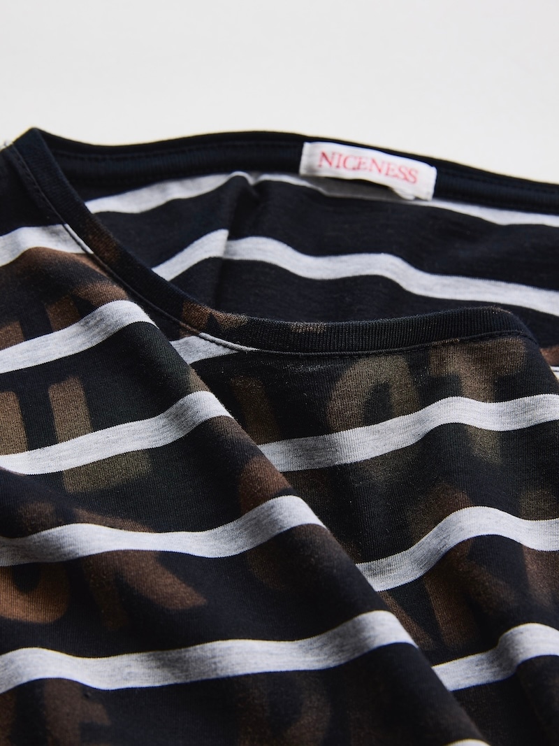 NICENESS(ナイスネス) / KARL / カール (ハンドステンシルブリーチ Tee (S/S)) / BLACK / 26SS