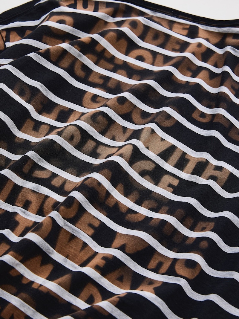 NICENESS(ナイスネス) / KARL / カール (ハンドステンシルブリーチ Tee (S/S)) / BLACK / 26SS