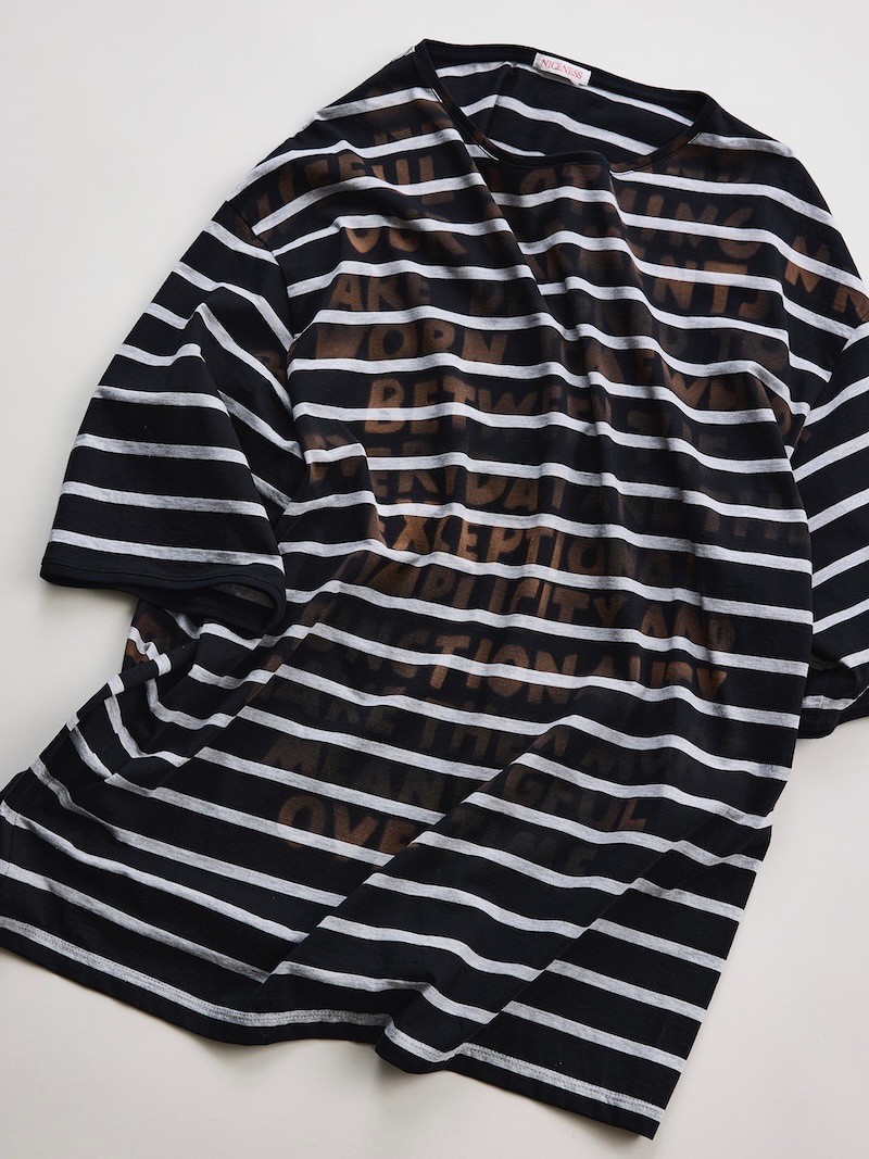 NICENESS(ナイスネス) / KARL / カール (ハンドステンシルブリーチ Tee (S/S)) / BLACK / 26SS