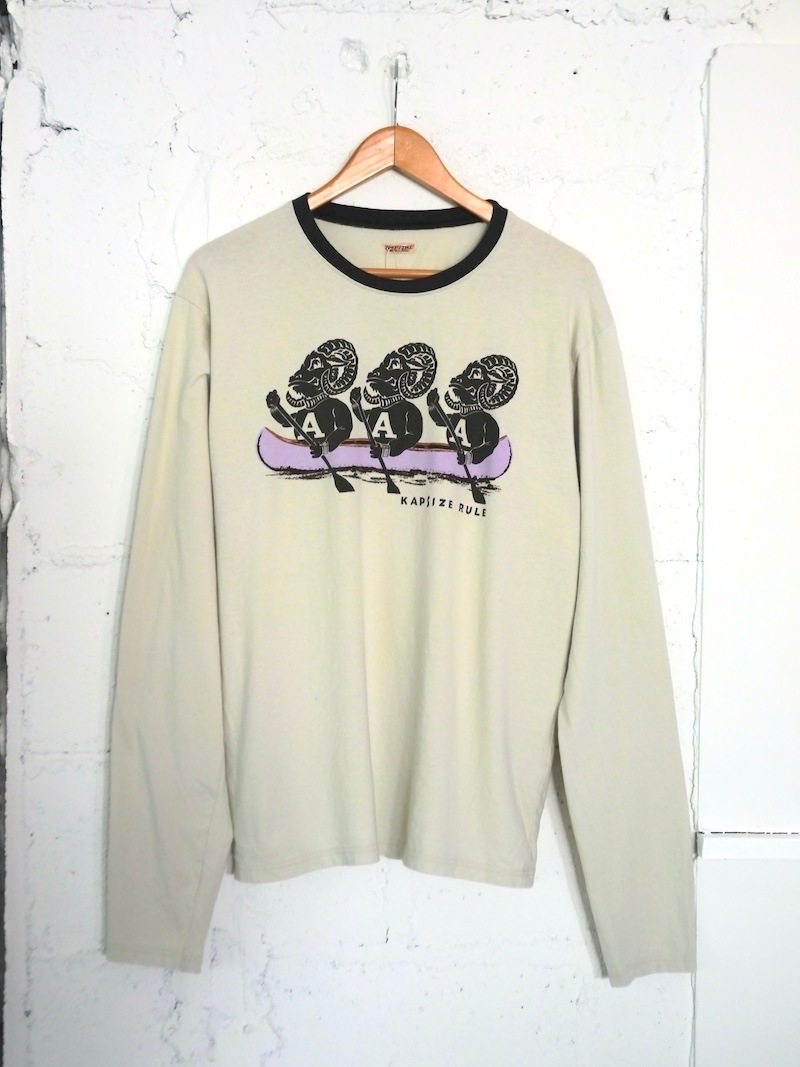 KAPITAL(キャピタル) / 20/-天竺 クルーロンT(`A`SHEEPpt) / グレー 25AW