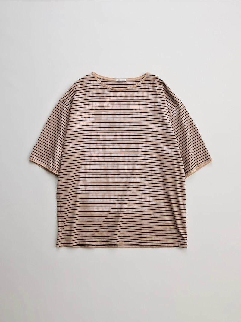 NICENESS(ナイスネス) / KARL / カール (ハンドステンシルブリーチ Tee (S/S)) / BROWN / 26SS