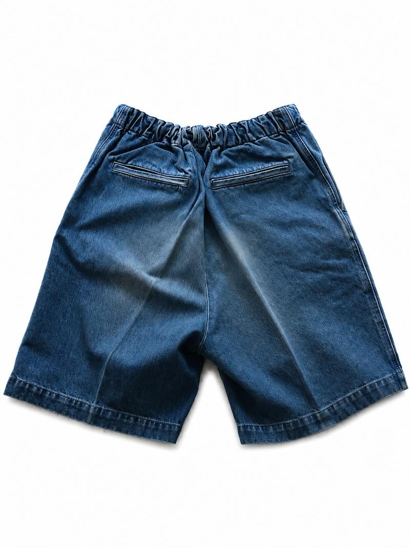 KAPITAL(キャピタル) / 14ozデニムイージーショートトラウザー(センタープリーツ加工) / 26SS