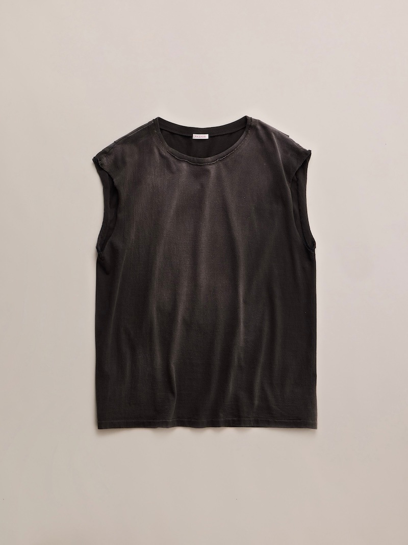NICENESS(ナイスネス) / MCGEOCH / マッギオーク (カットオフスリーブチューブラーTシャツ) / BROWN / 26AW