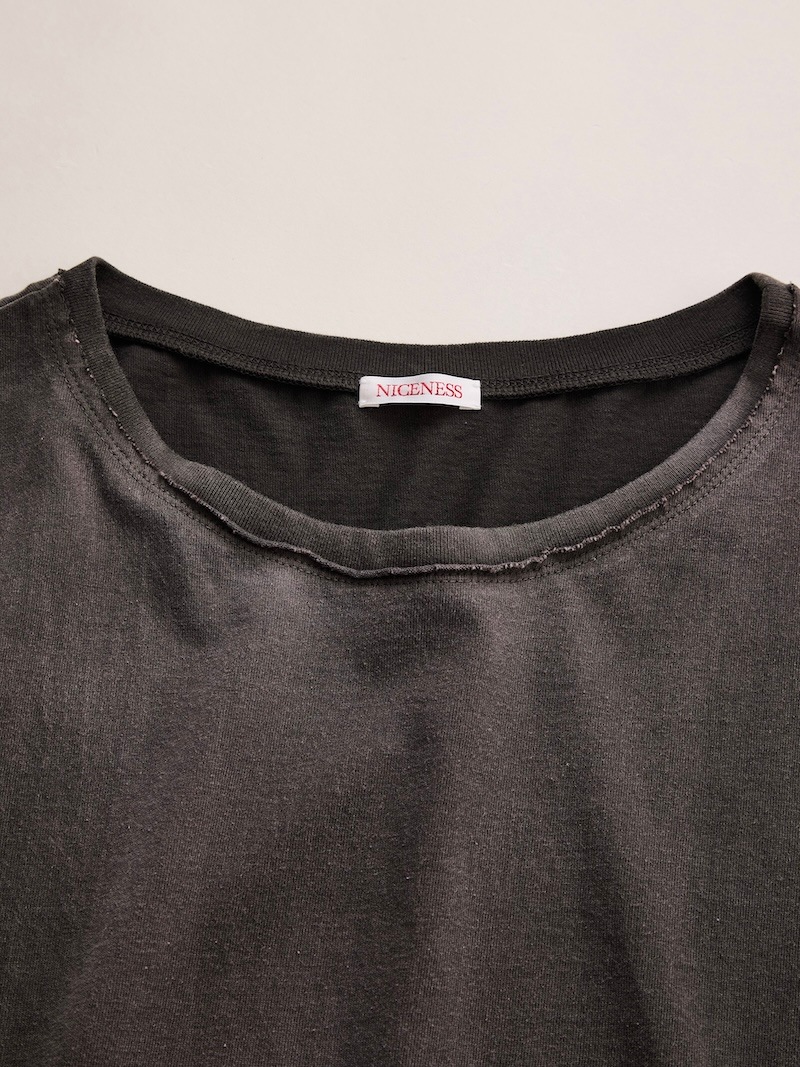 NICENESS(ナイスネス) / MCGEOCH / マッギオーク (カットオフスリーブチューブラーTシャツ) / BROWN / 26AW