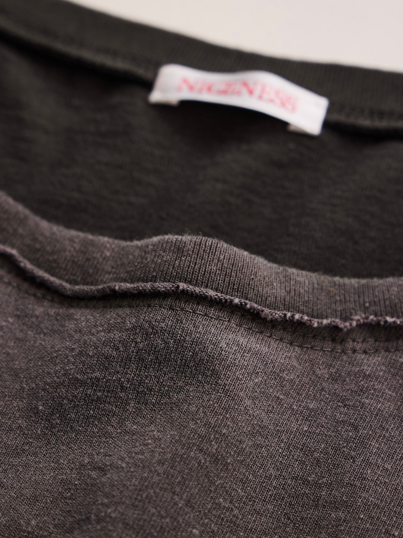 NICENESS(ナイスネス) / MCGEOCH / マッギオーク (カットオフスリーブチューブラーTシャツ) / BROWN / 26AW