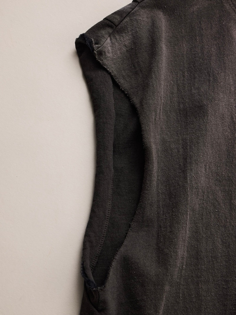 NICENESS(ナイスネス) / MCGEOCH / マッギオーク (カットオフスリーブチューブラーTシャツ) / BROWN / 26AW