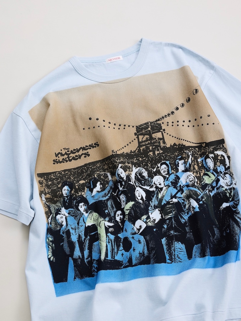 NICENESS(ナイスネス) / ED / エド (ハンドステンシルプリント Tee